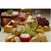 Wine and cheese party photo cutout