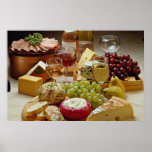 Wine and cheese party poster