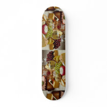Wine and cheese party skate board deck