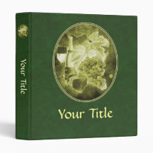 Wine and Cheese Vinyl Binder