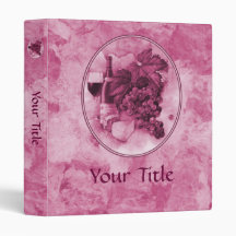 Wine and Cheese Vinyl Binder
