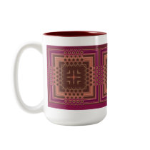 Wine and Chocolates Geometric Mug mugs