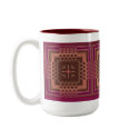 Wine and Chocolates Geometric Mug