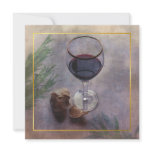 wine and garlic dinner invitation