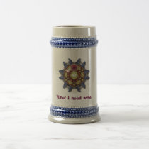 Wine and grapes kaleidoscope mandela mugs