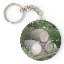 Wine Barrel Key Chain