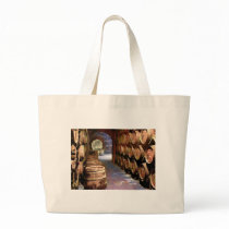 Wine Barrels in the Wine Cellar Tote Bag