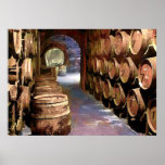 Wine Barrels in the Wine Cellar posters