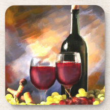 Wine Before & After Beverage Coasters