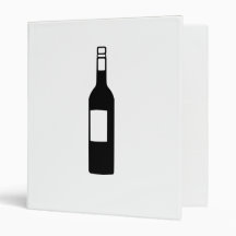 Wine bottle 3 ring binder