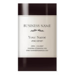 Wine Bottle Business Card