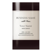Wine Bottle Business Card
