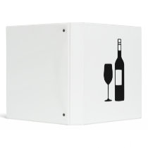 Wine bottle glass vinyl binder