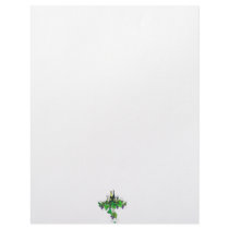 Wine bottles on grapes and leaves custom letterhead