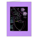 Wine Celebration in Neon-Card