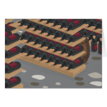 Wine Cellar Greeting Card