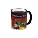 Wine Cheese Table Scene Mug