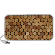 Wine Cork Pattern Laptop Speakers