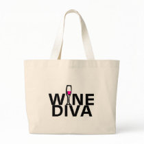 Wine Diva Canvas Bag