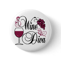 Wine Diva Pin