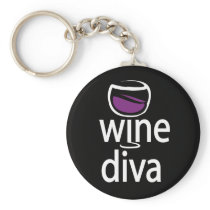 Wine Diva Keychain