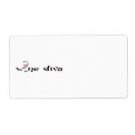 Wine Diva Personalized Shipping Label