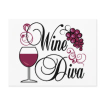 Wine Diva Post Cards