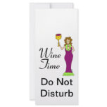 Wine Diva "Wine Time" Do Not Disturb rack cards