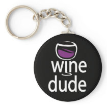 Wine Dude Key Chain