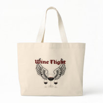 WINE FLIGHT WINGS AND RED WINES PRINT BAGS