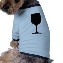 wine glas icon doggie tee