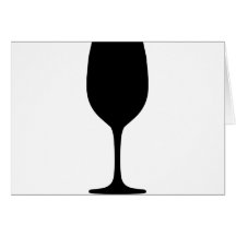 wine glas icon greeting cards