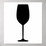 Wine glass poster