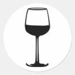 Wine glass stickers