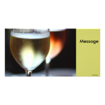 Wine Glasses Photo Card