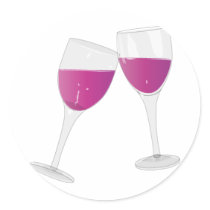Wine Glasses Stickers