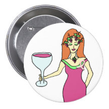 Wine Goddess Pink Ribbon Breast Cancer Awareness