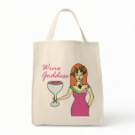 Wine Goddess Pink Ribbon Breast Cancer Awareness Bag