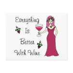 Wine Goddess Simply Divine "Better With Wine" Post Cards