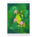 Wine Grapes & Flowers Custom Stationery