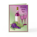 Wine & Grapes Party Invitation cards