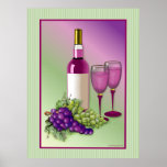 Wine & Grapes Toast posters