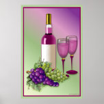 Wine & Grapes Toast posters