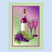 Wine & Grapes Toast posters