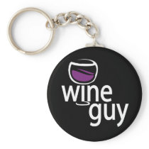 Wine Guy Key Chain
