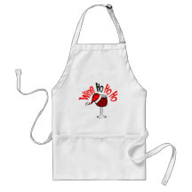 Wine Ho Ho Apron