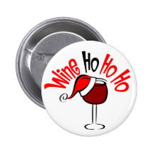 Wine Ho Ho Button