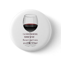 WINE - I LOVE COOKING WITH WINE BUTTONS
