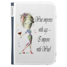 Wine improves with age funny Wine iPad case