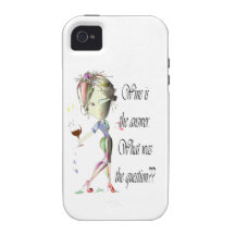 Wine is the Answer - what was the question?? Case-Mate iPhone 4 Case